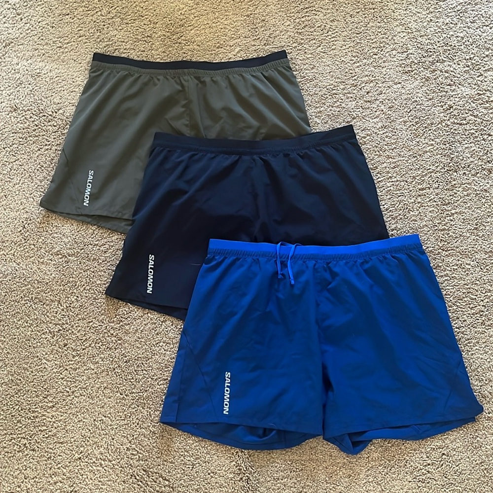 3-pack Salomon 5” Running Shorts